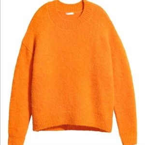 HM Orange Alpaca Sweater - Size M